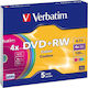 Verbatim Επανεγγράψιμα DVD+RW 4x 4.7GB 5τμχ