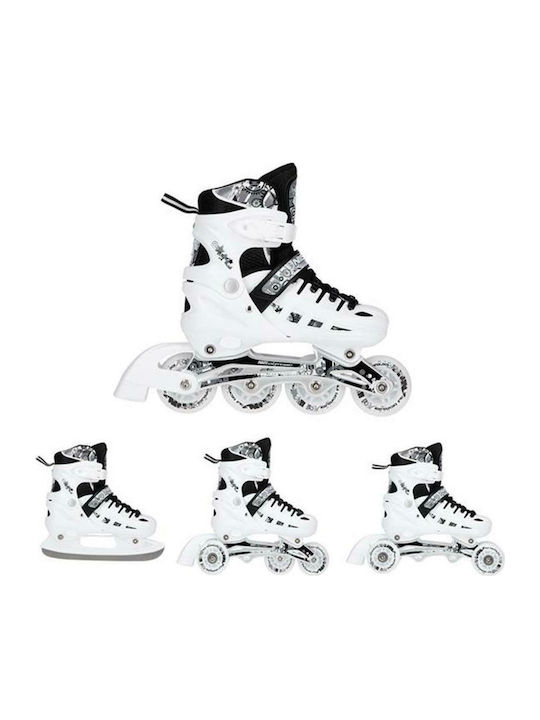 Nils NH10905 Inline Αυξομειούμενα Rollers Λευκά Παιδικά