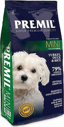 Premil Super Premium Mini 3kg Ξηρά Τροφή για Ενήλικους Σκύλους Μικρόσωμων Φυλών χωρίς Σιτηρά με Γαλοπούλα / Πάπια