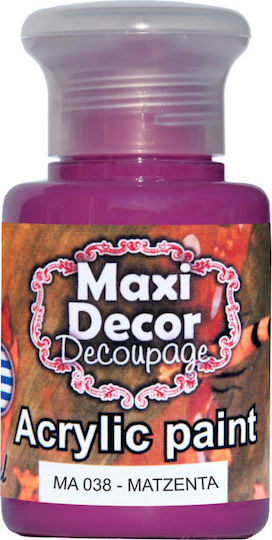 Maxi Decor Acrylfarbe Farbe Decoupage 60gr 60ml