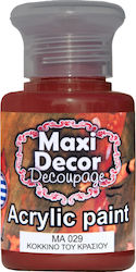 Maxi Decor Acrylic Color Paint Decoupage Red 60...