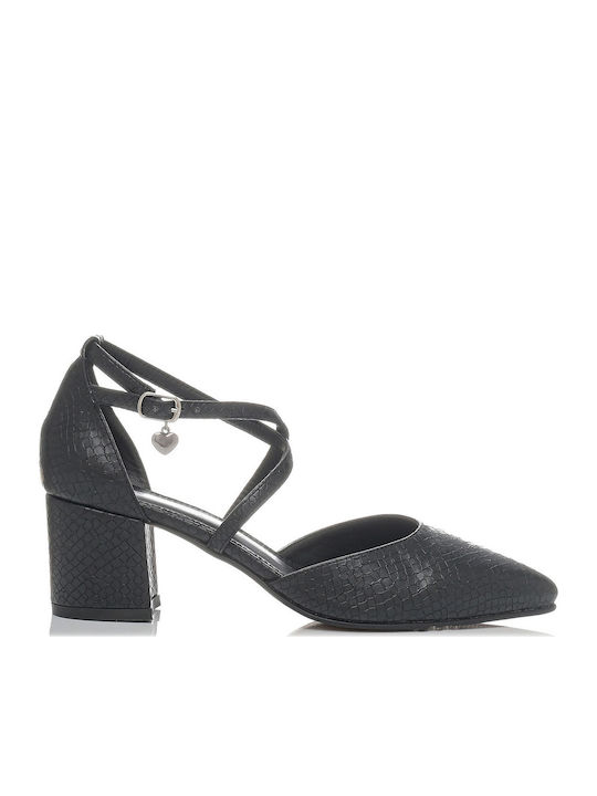 Migato Pointed Toe Black Heels