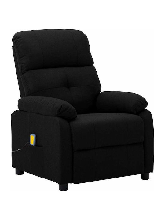Πολυθρόνα Relax Massage με Υποπόδιο Μαύρο 76x90...