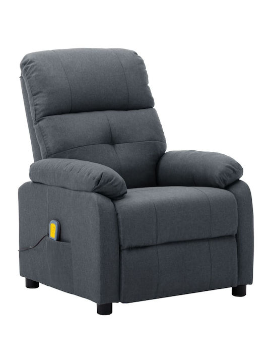 Πολυθρόνα Relax Massage με Υποπόδιο Γκρι 76x90x...
