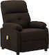 Relaxsessel Friseurwaschbecken mit Fußhocker Dark Brown 76x90x100cm