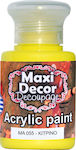 Maxi Decor Ακρυλικό Χρώμα Galben 60gr 60ml 1buc MA055