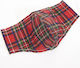 Eco Chic Face Cover Red Tartan 1τμχ