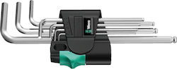 Wera Σετ 9 Κλειδιά Allen σε Σχήμα L 950/9 Hex-P...