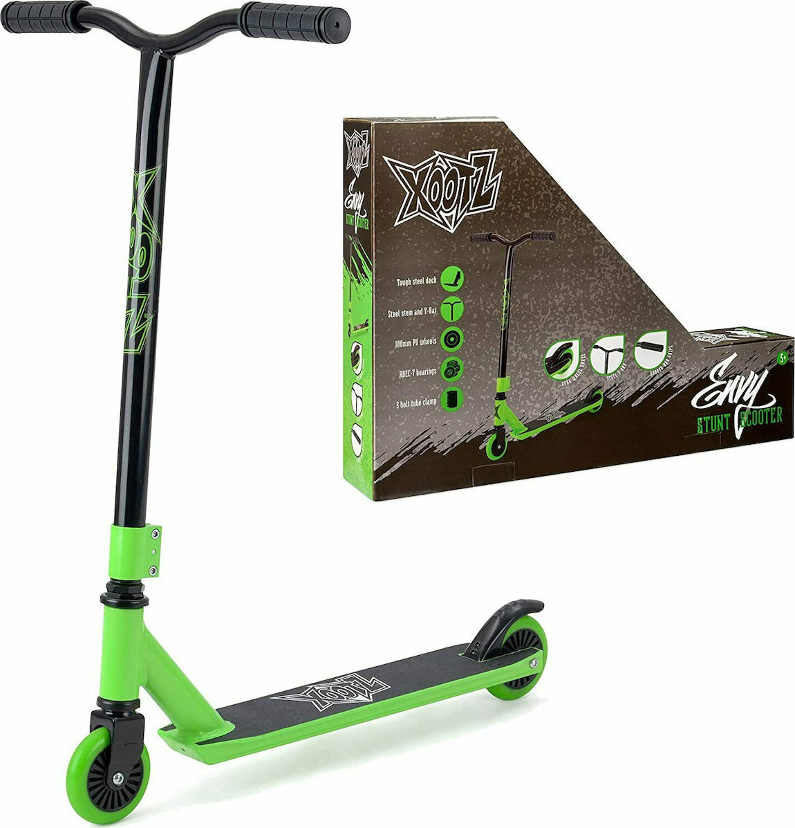 Xootz Y Bar Stunt Scooter Green Skroutz.gr