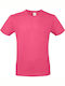 B&C E150 Men's Short Sleeve Promotional T-Shirt Fuchsia
