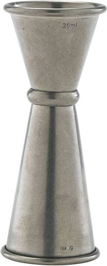 GenWare Jigger Double Bar Spirit Measure 25/50ml Inox