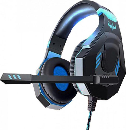 Ovleng OV-P7 Over Ear Gaming Headset with Connection 3.5mm Blue