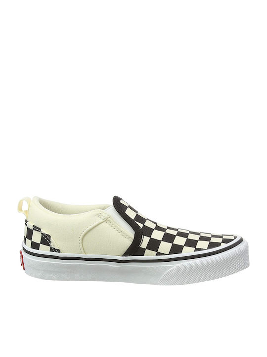 Asher Checkers Πάνινα Ανδρικά Slip-On Μπεζ