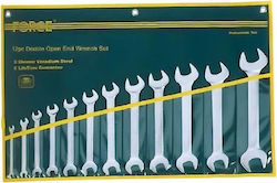 Force Set of 12 German Wrenches with Head Sizes from 7mm to 32mm