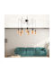 Pendant Light Black for 7 Bulbs E27 250cm