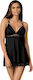Obsessive Set Sexy Babydoll Black