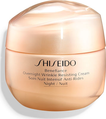 Shiseido Benefiance Κρέμα Προσώπου Νυκτός για Ενυδάτωση & Αντιγήρανση με Υαλουρονικό Οξύ 50ml