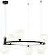 Maytoni Ring Pendant Chandelier Ball for 6 Bulbs G9 Black