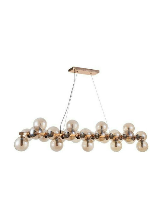 Maytoni Dallas Pendant Chandelier for 25 Bulbs G9 Honey