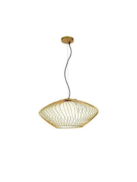 Maytoni Plec Pendant Light Single-Light Grid for Socket E27 Gold