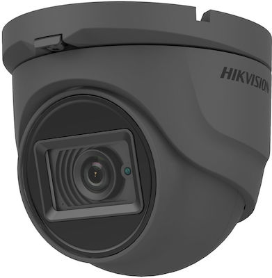 Hikvision DS-2CE76H0T-ITMFS CCTV Cameră de Supraveghere 5MP Full HD+ Rezistentă la Apă cu Microfon și Lentilă 2.8mm Gri