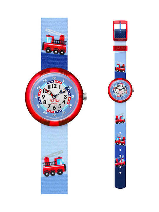 FlikFlak Kinder-Analoguhr City of Life Firestru...