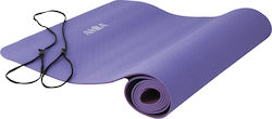 Amila Στρώμα Γυμναστικής Yoga/Pilates Μωβ με Ιμάντα Μεταφοράς (173x60x0.4cm)