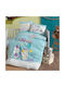 Homeline Baby Sweet Baby Sheets Set Crib Percale Multicolored 100x150cm 3pcs
