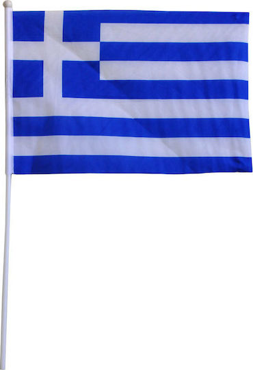 Σημαία της Ελλάδας Πολυεστερική με Κοντάρι 41x28cm