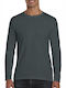 Gildan Softstyle 64400 Men's Long Sleeve Promotional Blouse Charcoal