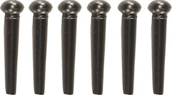 Takamine Set of 6 Saddle Pins Σφήνα Μαύρη