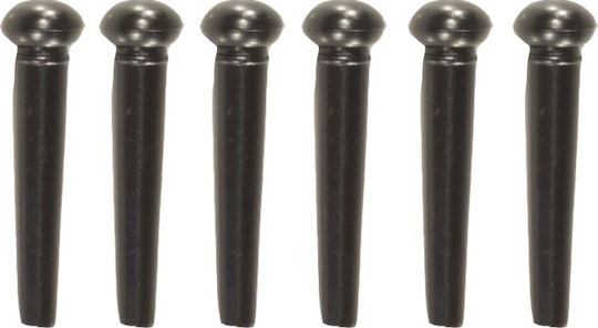 Takamine Set of 6 Saddle Pins Wedge Black
