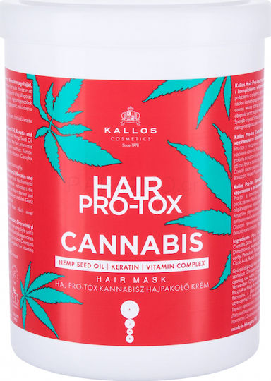Kallos Hair Pro-Tox Cannabis Hair Mask for Repairing with Cannabis & Keratin 1000ml