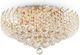 Maytoni Karolina Vintage Ceiling Light with Socket E14 with Crystals 51pcs Gold