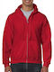 Gildan 18600 Men's Long Sleeve Promotional Cardigan Red