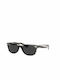 Ray Ban Wayfarer Sunglasses with Gray Plastic Frame and Black Lens RB2132 6430/B1