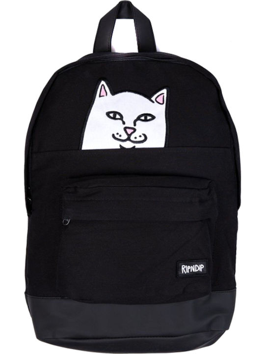 Rip N Dip Schwarzer Lord Nermal Rucksack Schulranzen Rucksack Junior High-High School in Schwarz Farbe