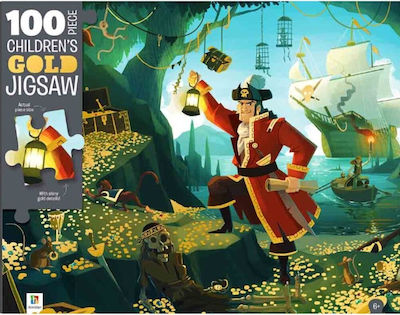 Puzzle pentru Copii Pirate Treasure pentru 6++ Ani 100buc Hinkler