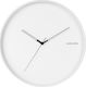 Karlsson Hue Silent Wall Clock Metallic White Ø40cm