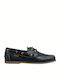 Men's Leather Boat Shoes Blue