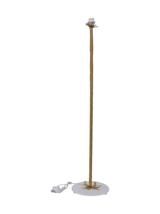 Heronia FLB-03 Rope Stehlampe H120cm. mit Fassung für Lampe E27 Weiß