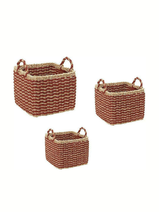 Wicker Decorative Baskets Set 3pcs Espiel