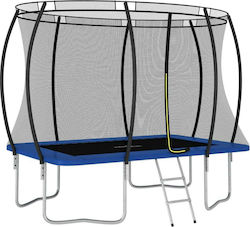 vidaXL Outdoor Trampoline 274x183εκ. with Net & Ladder