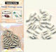Beads India Μεταλλικός Ακροδέκτης για Κόσμημα 0.4x0.2εκ. Σετ 3τμχ