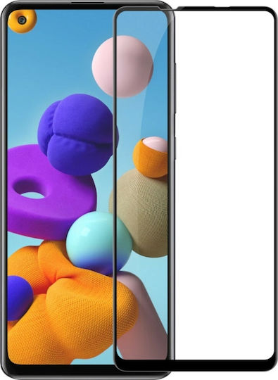 5D 0.3mm Vollkleber Vollflächig gehärtetes Glas (Galaxy A21s)