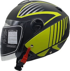 Citystar 617 Black Matt Fluo Motorradhelm Jet 1180gr