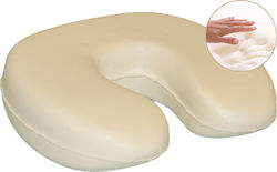 Amve Neck Support Pillow with Memory Foam & Hole Beige 13535