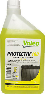 Valeo Protectiv 100 Συμπυκνωμένο Αντιψυκτικό Υγρό Ψυγείου Αυτοκινήτου G12 Κίτρινο Χρώμα 1lt