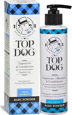 Top Dog Conditioner Hundeshampoo für Hunde mit Conditioner Hypoallergen 250ml 5175