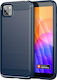 Hurtel Carbon Back Cover Σιλικόνης Μπλε (Huawei Y5p)